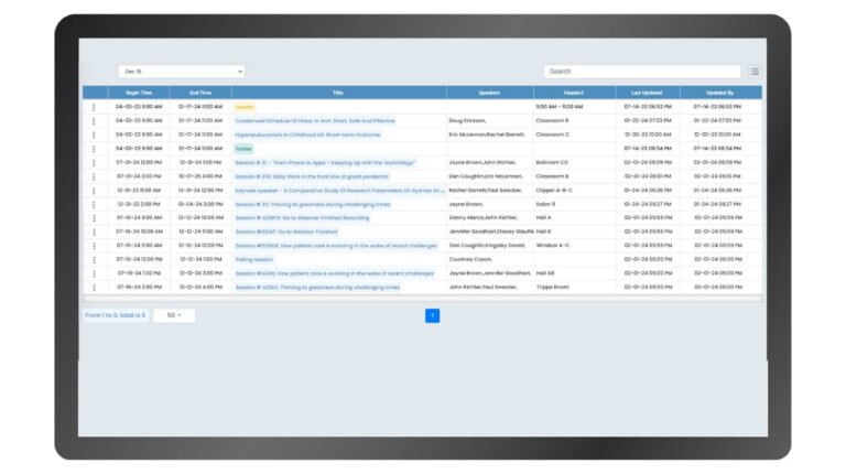 Analyze session and conference evaluations to generate insightful reports.